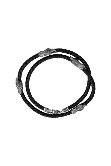 Silver Cord Necklace 349-L18-Sh