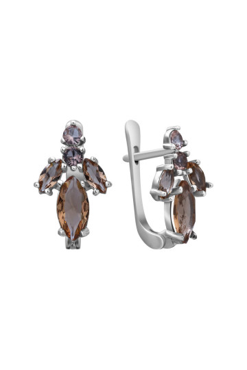 Серебряные серьги S-359-St54-E