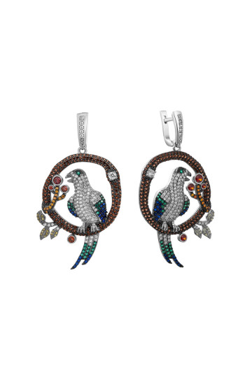 Pendientes de plata S-385-100-E
