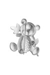Серебряная брошь S-387-01-Em1837-Br