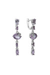 Silver earrings S-435-01-Am50-E