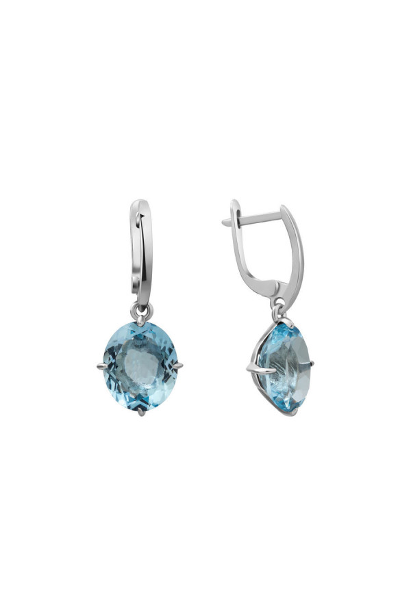 Silver earrings S-439-Tp25-E