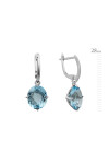 Silver earrings S-439-Tp25-E