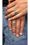 Anillo de plata con la oración "padre Nuestro"