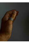 Anillo de plata con la oración "padre Nuestro"
