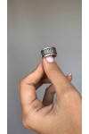 Anillo de plata con la oración "padre Nuestro"