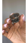 Anillo de plata con la oración "padre Nuestro"