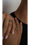 Anillo de plata con la oración "padre Nuestro"