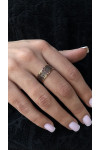 Gold ring "Vyshyvanka"