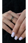 Gold ring "Vyshyvanka"