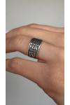 Silver ring for men "UKRAINE ABOVE ALL"