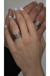 Silver ring for men "UKRAINE ABOVE ALL"