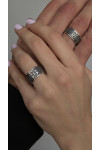 Silver ring for men "UKRAINE ABOVE ALL"