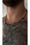 Silver chain decorated with "Wolf's head"