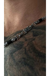 Silver chain decorated with "Wolf's head"