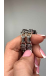Silver chain decorated with "Wolf's head"