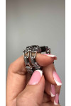 Silver chain decorated with "Wolf's head"