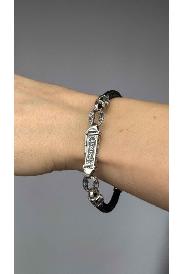 Silver bracelet from Milan amulet "save and save"