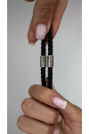 Milan lace with silver details