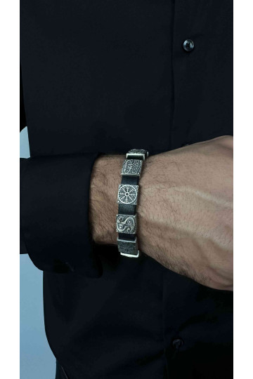 Silver Viking Midgard Bracelet
