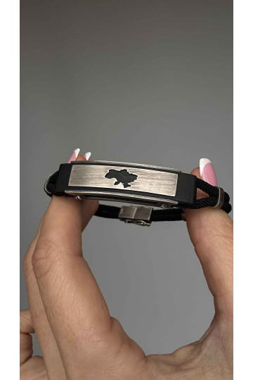 Silver Bracelet "Contour Of Ukraine"