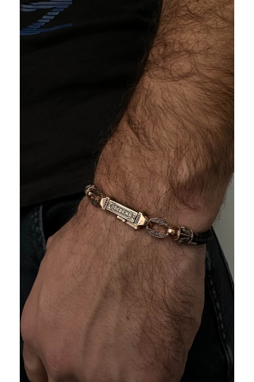 Gold bracelet "save and save"