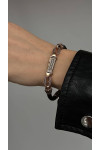 Gold bracelet "save and save"