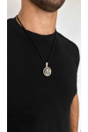 Silver amulet pendant "face of Jesus Christ"