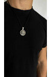 Silver amulet pendant "face of Jesus Christ"