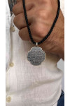 Silver amulet pendant with the image of a Cossack