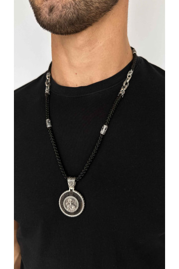 Silver pendant-amulet "St. Nicholas the Wonderworker"
