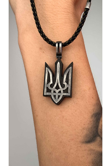 Srebrny naszyjnik-amulet"Herb"