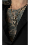 Golden amulet pendant "Archangel Michael"