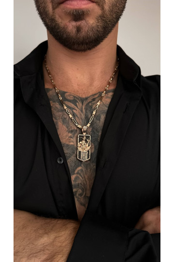 Gold amulet pendant "Kozak"