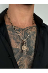 Złoty naszyjnik-amulet"kozak"