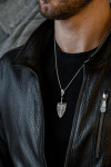 Silver pendant "Shield"