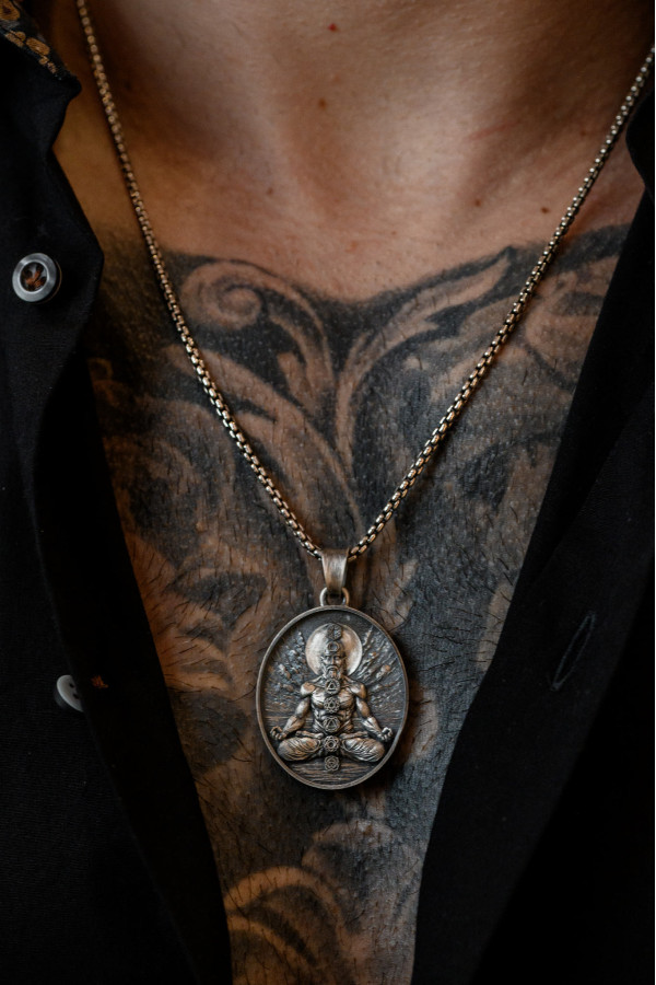 Colgante de plata"monje"