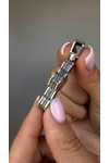 Silver Cross with crucifix "save and preserve -  Our father"