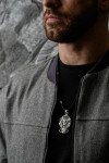 Orthodox cross with the image of Saints