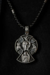 Orthodox cross with the image of Saints