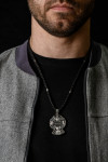Orthodox cross with the image of Saints