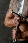 Ring with the image of a "Viking"