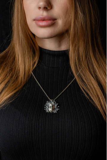 Silver exclusive pendant "Gorgon"
