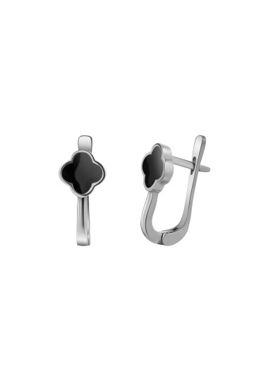 Серебряные серьги S-263-Em18-E