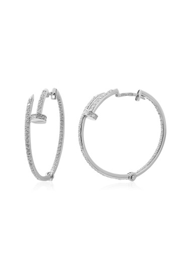 Silver earrings S-220-01-E