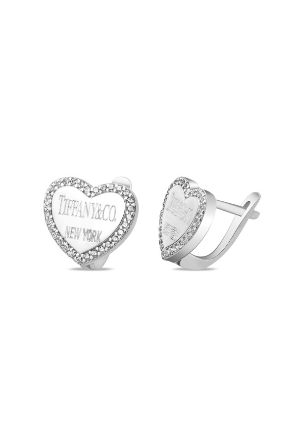 Silver earrings S-335-01-E