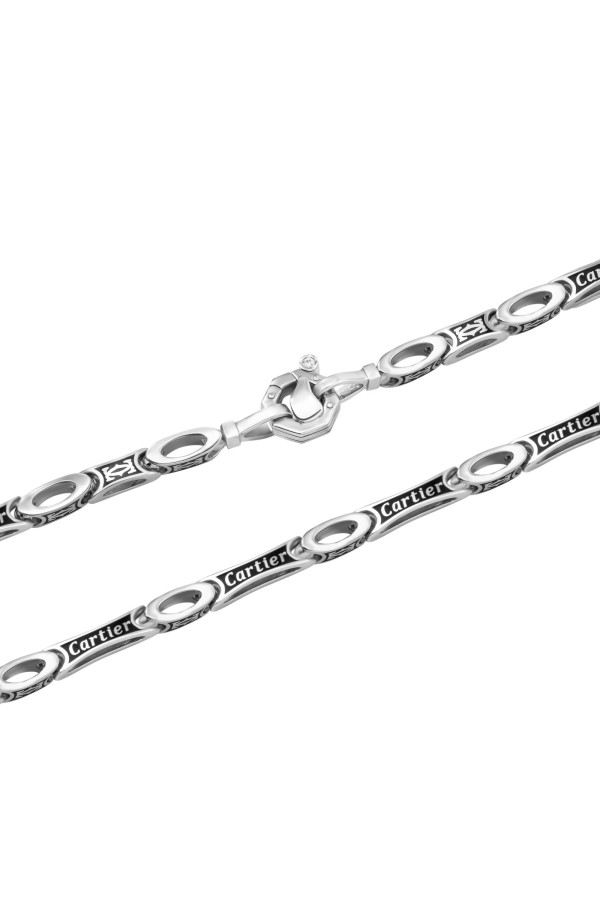 Silver chain S-431-Em18-Ch